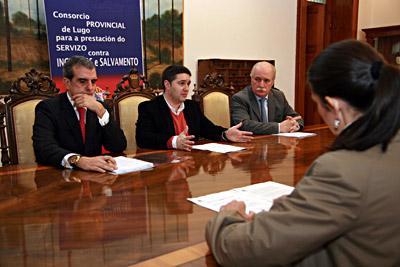 Técnicos da Deputación e da Xunta avanzan na colaboración do parque da capital co Consocio Provincial de Bombeiros